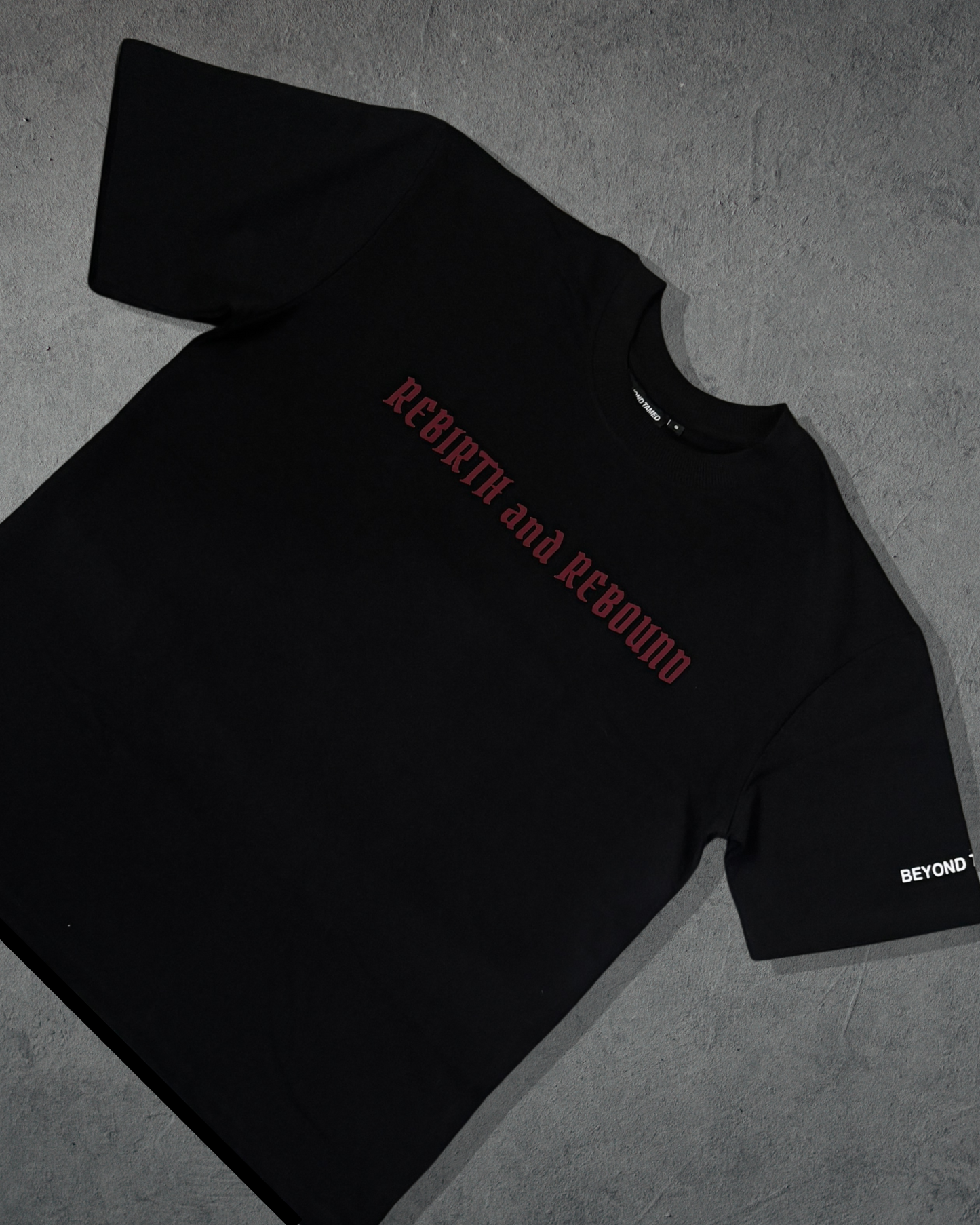 REBIRTH & REBOUND - black oversized tee