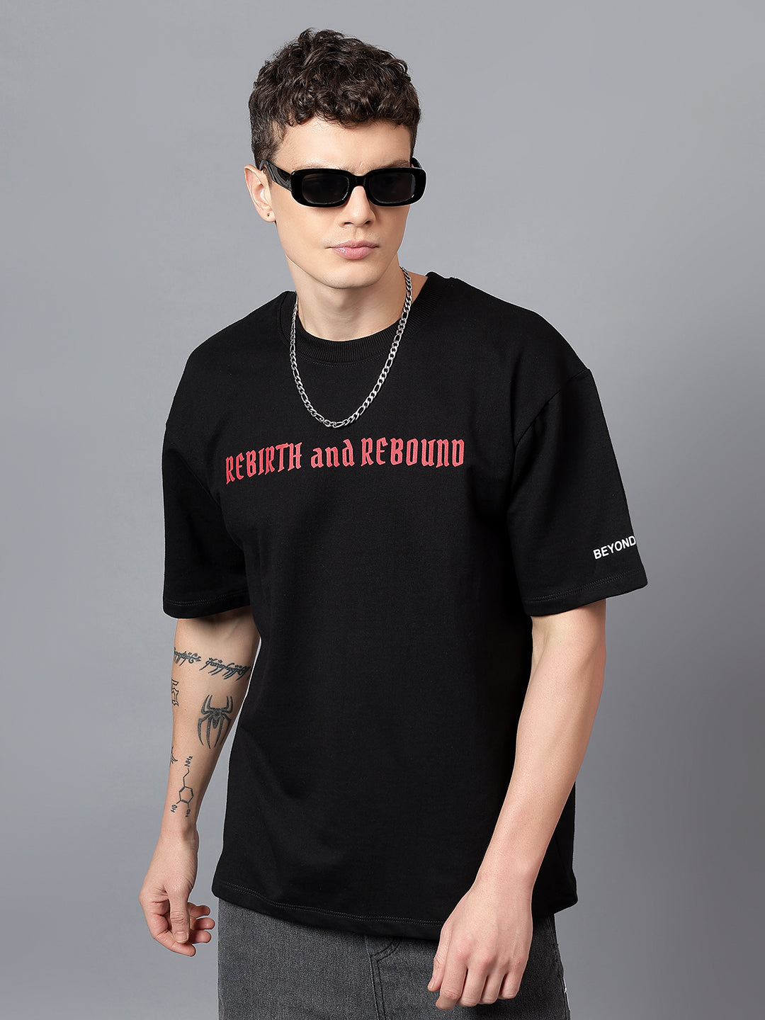 REBIRTH & REBOUND - black oversized tee