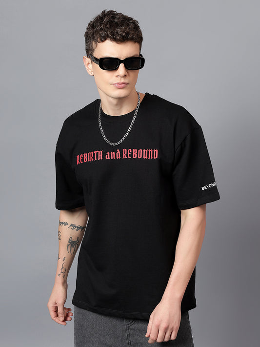 REBIRTH & REBOUND - black oversized tee
