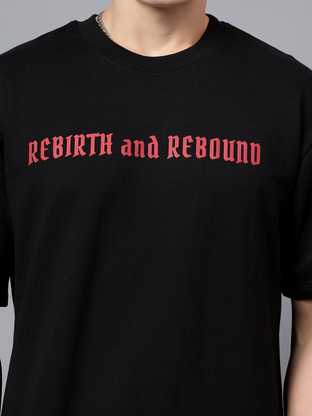 REBIRTH & REBOUND - black oversized tee