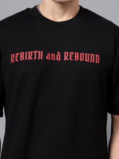 REBIRTH & REBOUND - black oversized tee