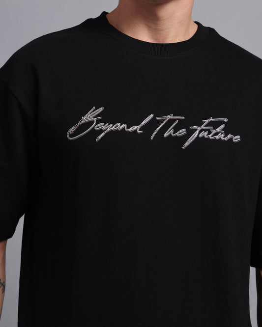 “BEYOND THE FUTURE”-black oversized tee