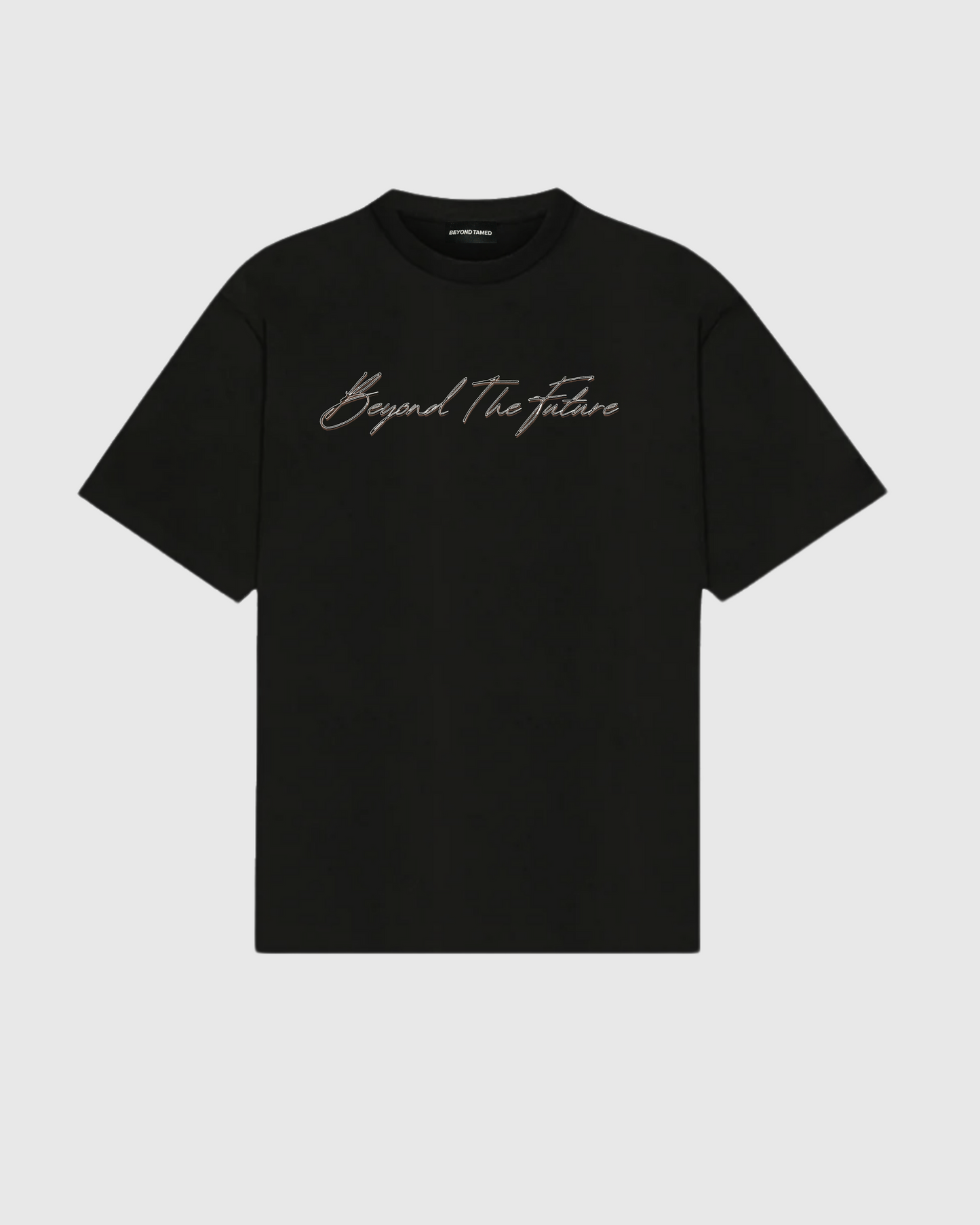 “BEYOND THE FUTURE”-black oversized tee